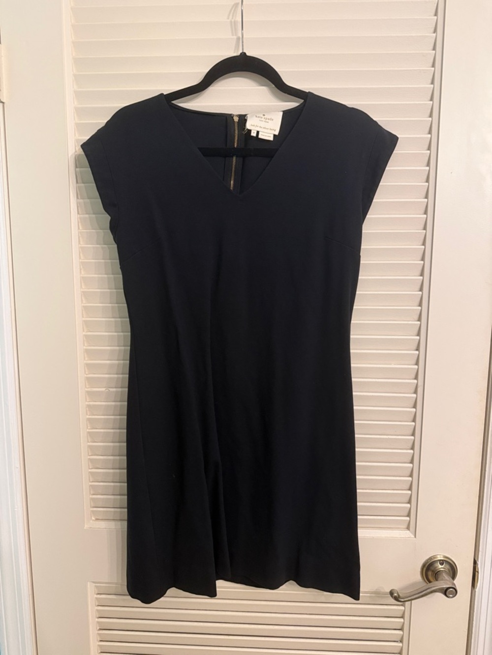 Kate Spade Black A-Line Cap Sleeve Dress Size 8